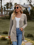 Ribbed Button-up Cardigan with Pockets • More Colors