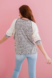Bestie Leopard Baseball Tee