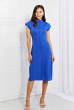 Self Made Woman Mock Neck Dress