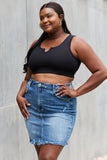 Sleeveless Ribbed V-Neck Bralette