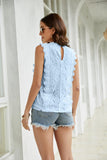 Lace Scalloped Keyhole V-Neck Tank • More Colors