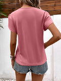 Strappy V-Neck Petal Sleeve Top • More Colors