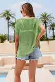 Round Neck Openwork Top/Cover Up • More Colors