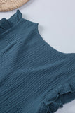 Ruffle Shoulder V-Neck Top • More Colors