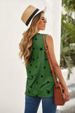 Star Print Tank with Slits • More Colors