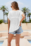 Round Neck Openwork Top/Cover Up • More Colors
