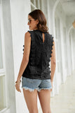 Lace Scalloped Keyhole V-Neck Tank • More Colors
