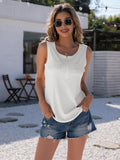 Half-Zip Round Neck Tank • More Colors