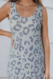 Leopard Sleeveless Slit Midi Dress • More Colors
