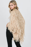 Fab Fringe Cardigan - Taupe