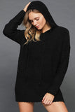 Popcorn Texture Hoodie Sweater