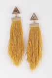 Stone Fringe Earrings