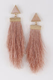 Stone Fringe Earrings