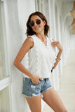 Lace Scalloped Keyhole V-Neck Tank • More Colors