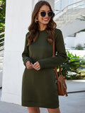 Round Neck Long Sleeve Tunic/Dress with Pockets • More Colors