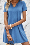 Short Sleeve V-Neck Mini Dress • More Colors