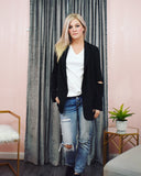 Slit Elbow Blazer