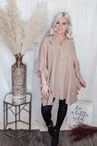 Raven Ruffle Tunic