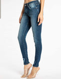 Mid Rise Dark Wash Denim