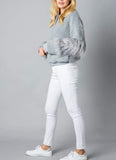 Faux Fur Bomber Jacket