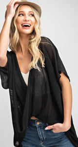 Deja Twist Top - Black