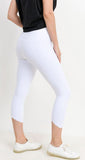 Scallop Hem Leggings - White