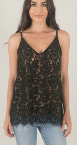 All Over Lace Cami - Black