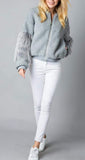 Faux Fur Bomber Jacket