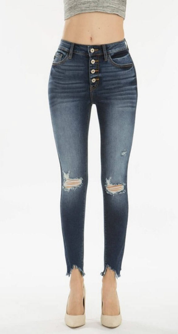 High Rise Ankle Denim