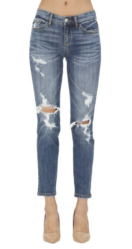 Judy Blue Boyfriend Denim - Medium Wash