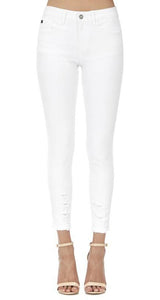 White Skinny Ankle Denim