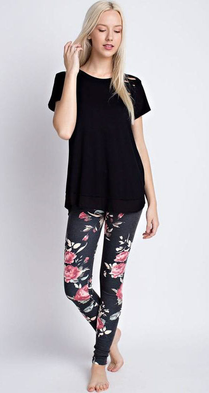 Floral Print Leggings