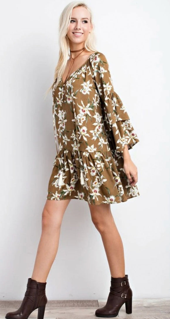 Lovely Lady Floral Print Dress