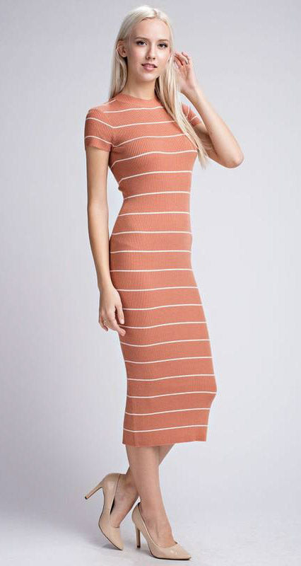 Striped Midi Dress