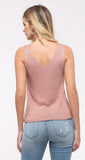 Pom Knit Top - Dusty Pink