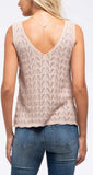 Savvy Knit Tank - Tan