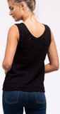 Savvy Knit Tank - Black