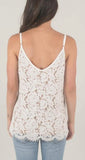 All Over Lace Cami - White