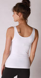 Comfort Stretch Tank/Waist Length - White