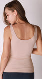 Comfort Stretch Tank/Waist Length - Iced Latte