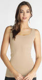 Reversible Comfort Stretch Tank - Nude