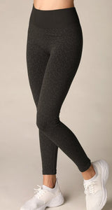 Leopard Seamless Leggings - Charcoal