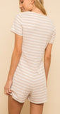 Lucy Romper - Light Taupe