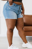 Judy Blue Penny High-Waisted Distressed Shorts