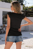 Scoop Neck Lace Cap Sleeve Tank • More Colors