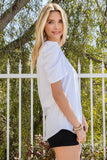 Puff Sleeve V-Neck Tee • More Colors