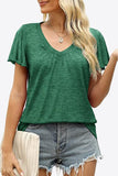 V-Neck Flutter Sleeve Tee Shirt • More Colors