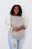 Bestie Leopard Baseball Tee