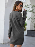 Round Neck Long Sleeve Tunic/Dress with Pockets • More Colors