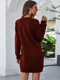 Round Neck Long Sleeve Tunic/Dress with Pockets • More Colors